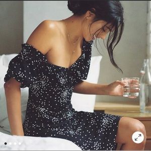 Anthropologie Heart Print Juliet Dress XSP